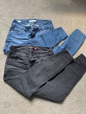 torrid Black and Blue Skinny Jeans Duo